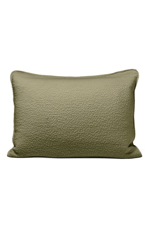 Coyuchi Cascade Matelassé Organic Cotton Sham in Moss at Nordstrom