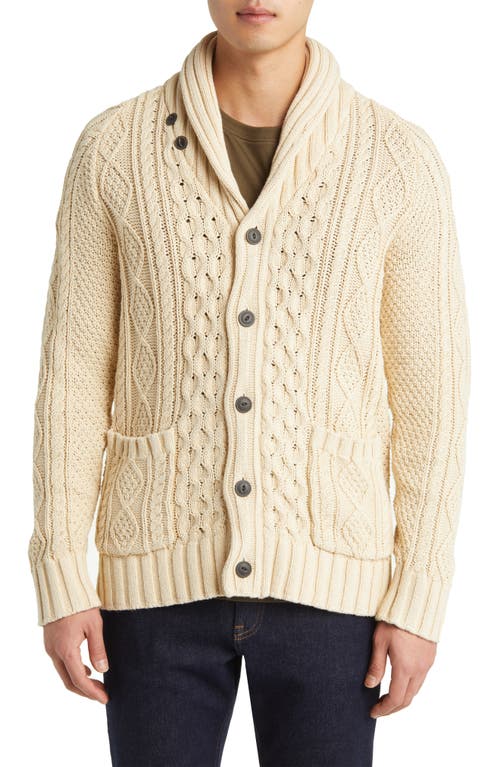 Shop L.l.bean Signature Cotton Fisherman Sweater In Beige