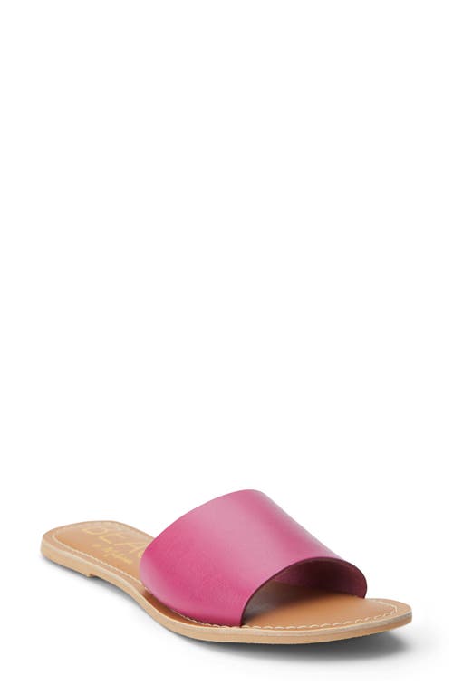 BEACH BY MATISSE Coconuts by Matisse Cabana Slide Sandal in Fuchsia