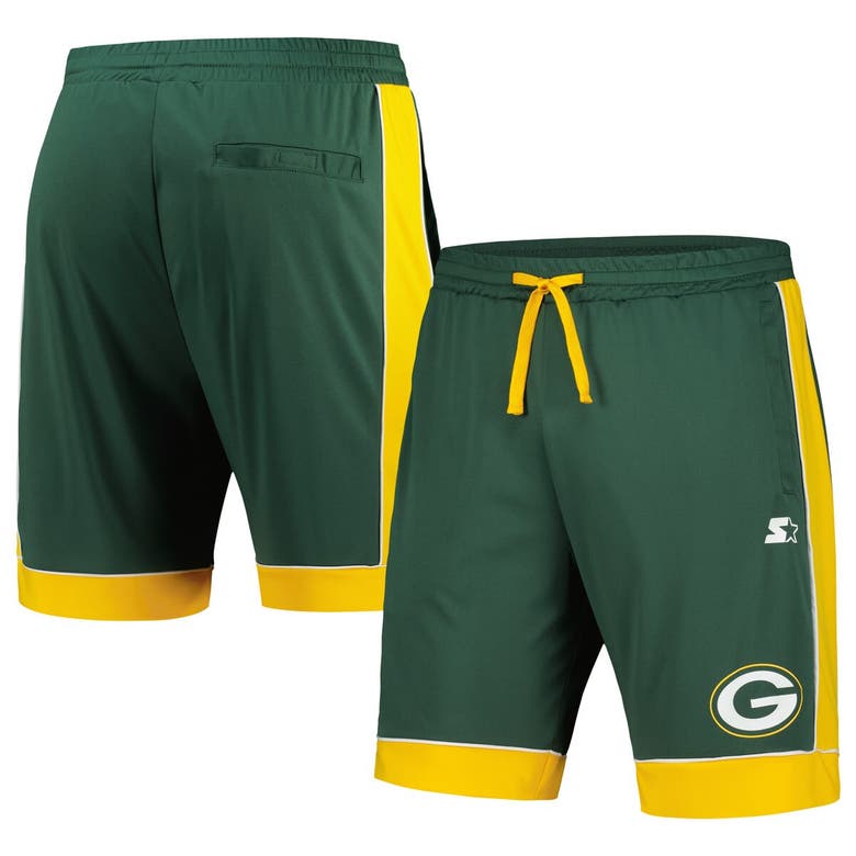 Shop Starter Green/gold Green Bay Packers Fan Favorite Fashion Shorts