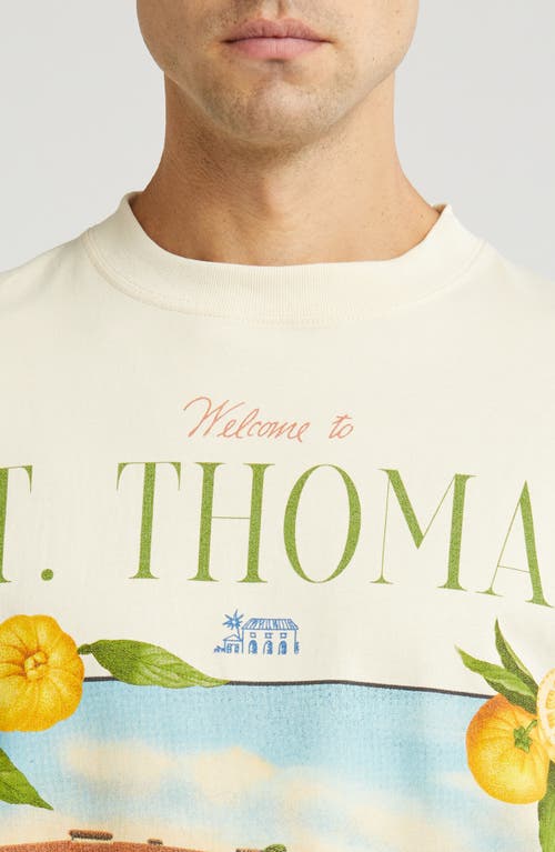 Shop Id Supply Co Welcome To St. Thomas Graphic T-shirt In Cream