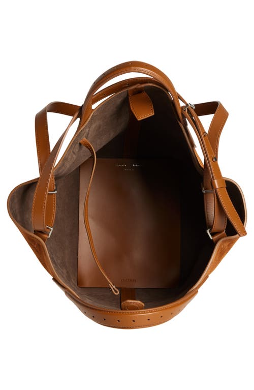 Proenza Schouler Large Chelsea Suede Tote In Saddle