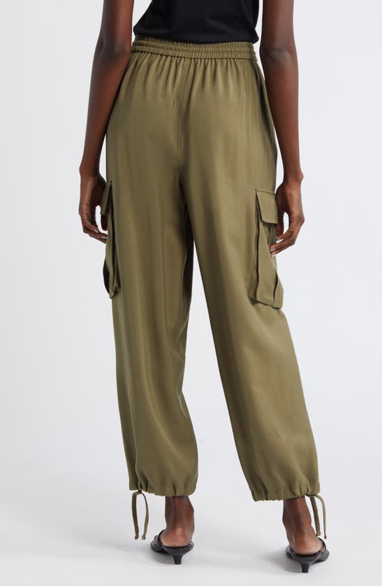 Shop Nordstrom Utility Cargo Joggers In Olive Burnt