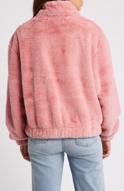 Shop Ugg(r) Faux Fur Jacket In Pink Cedar