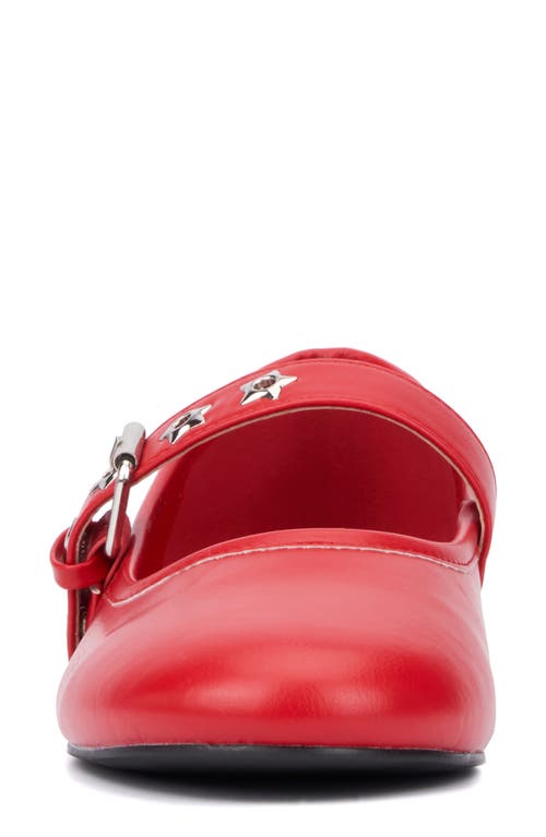 Shop Olivia Miller Element Mary Jane Flat In Red
