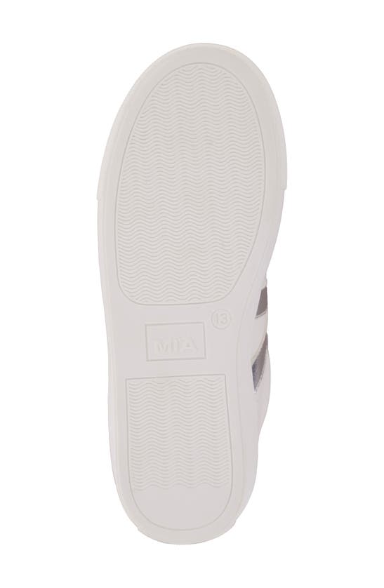 Shop Mia Kids' Little Alta Sneaker In White Silver