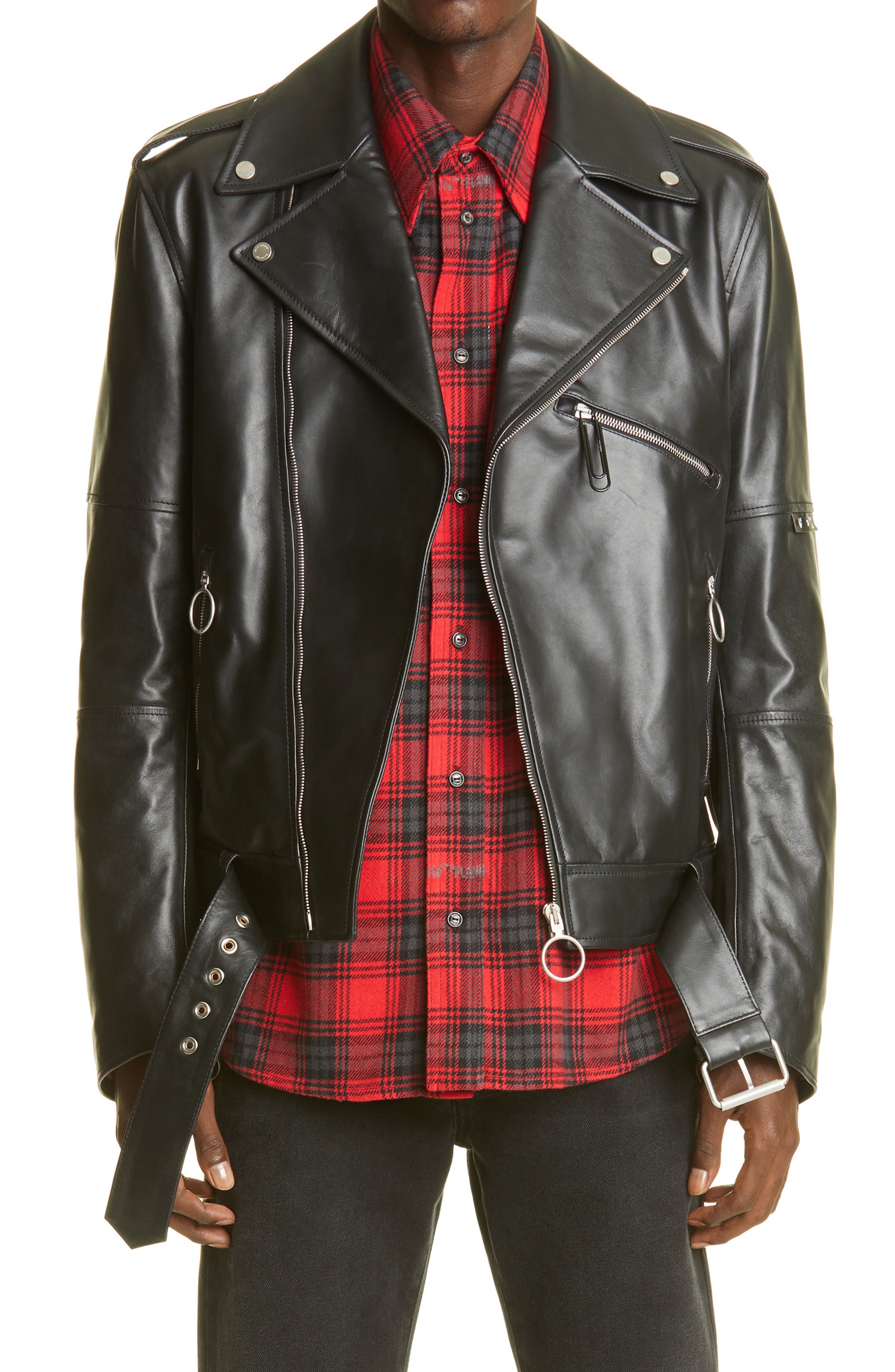 off white biker jacket