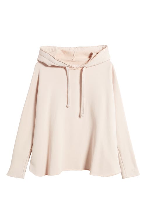 Frank & Eileen Kane Capelet Hoodie Heather White Melange In Almond