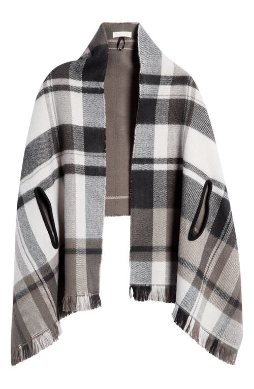 Shop Treasure & Bond Plaid Convertible Scarf In Black Plaid Combo