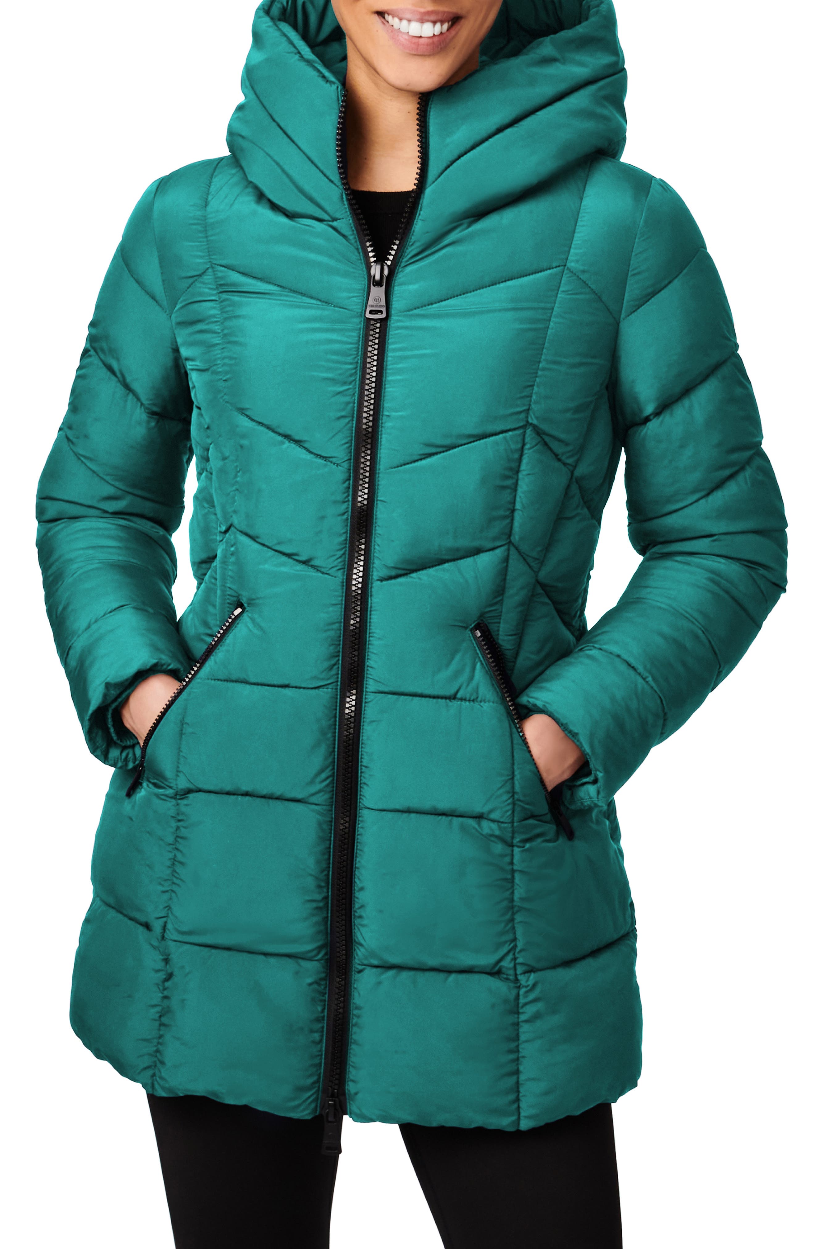 Old-to-new Womens Short Hooded Puffer Jacket Lightweight Packable Down Coats 