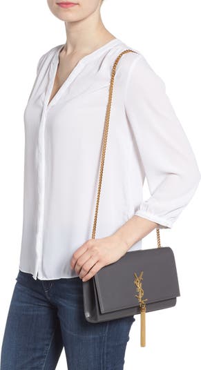 Saint Laurent Berber Cloth Woven Medium Kate Bag