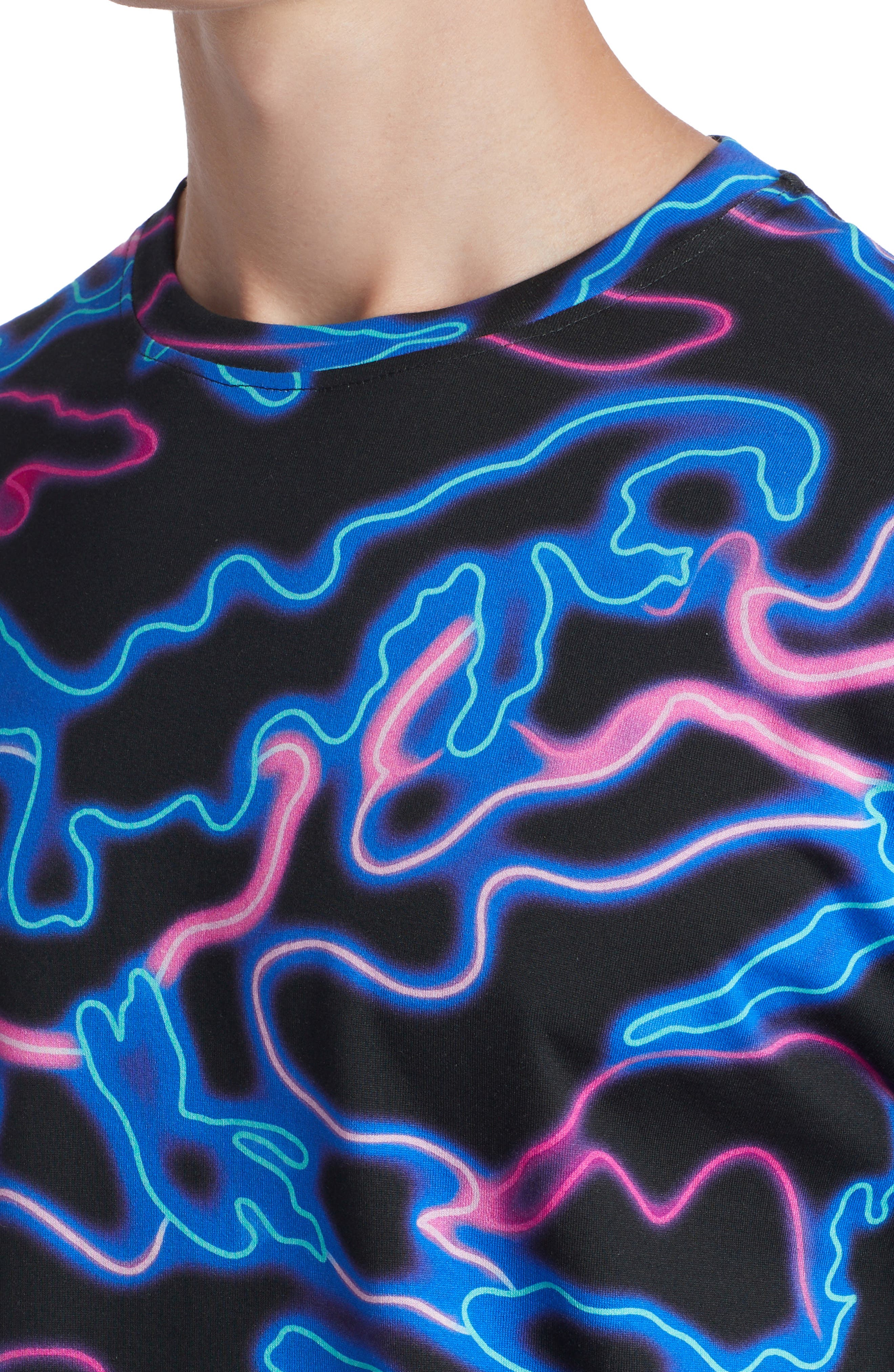 Valentino Neon Camo Print T-Shirt 