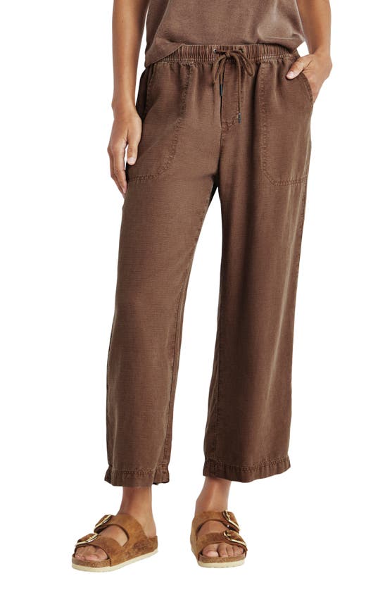 Splendid Angie Crop Wide Leg Pants In Espresso