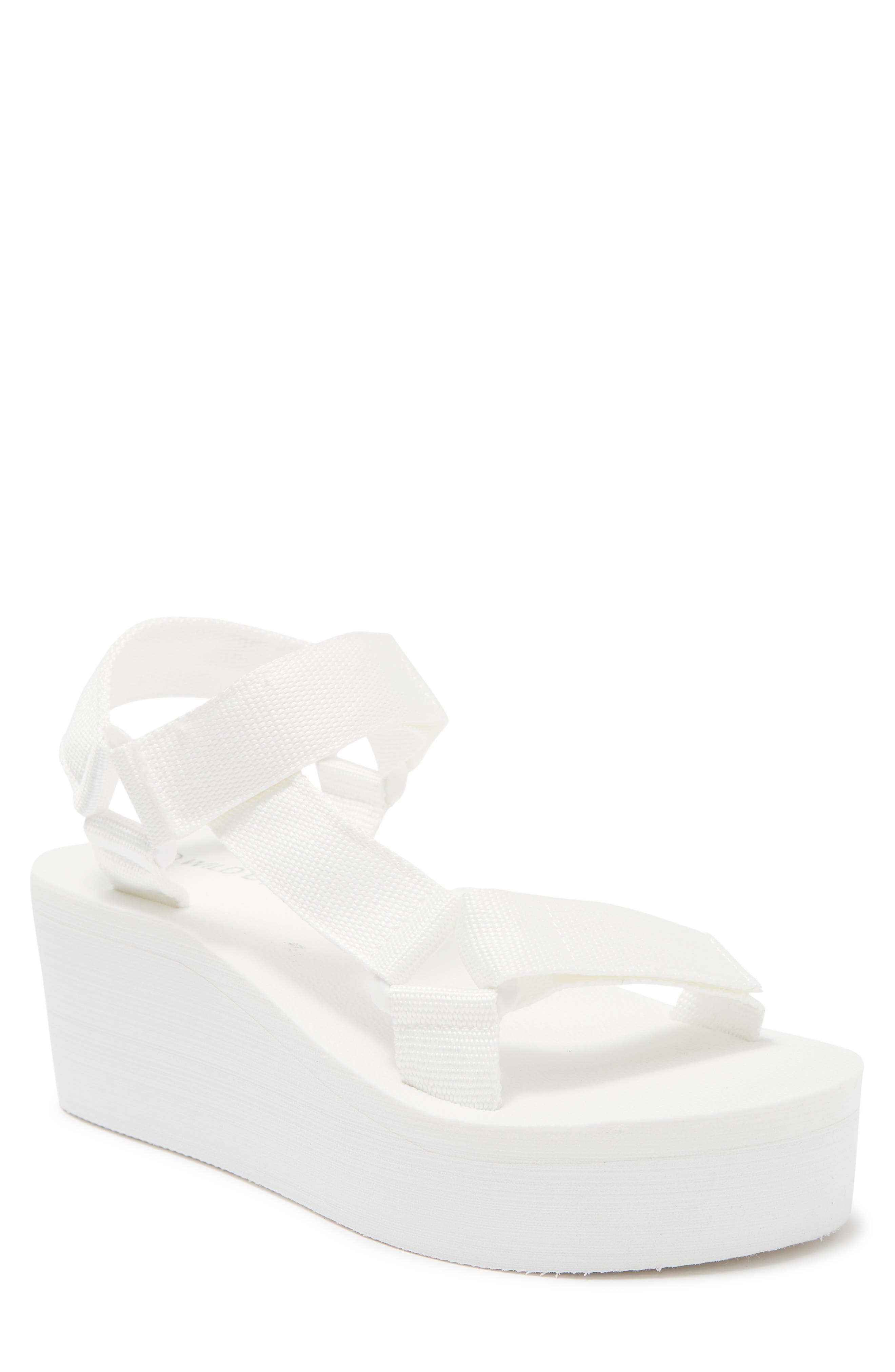 White Platform Sandals for Women 