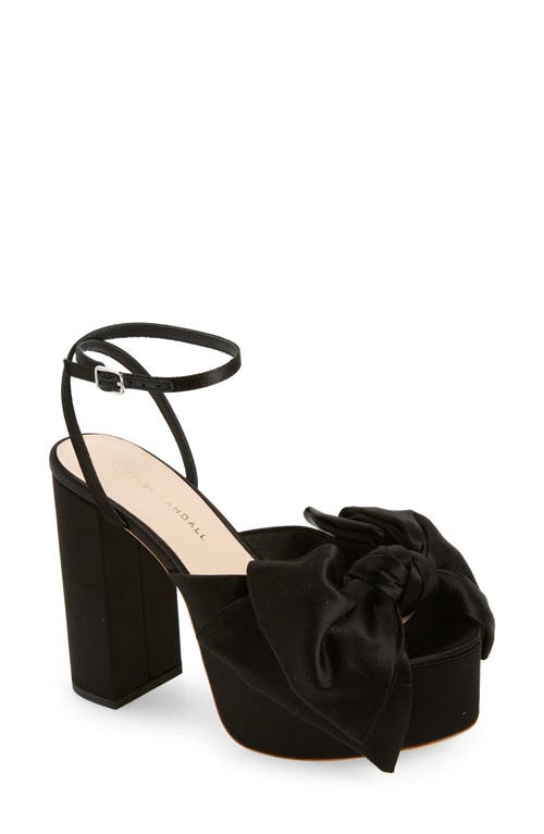 Kiki Bow Platform Sandal in Black