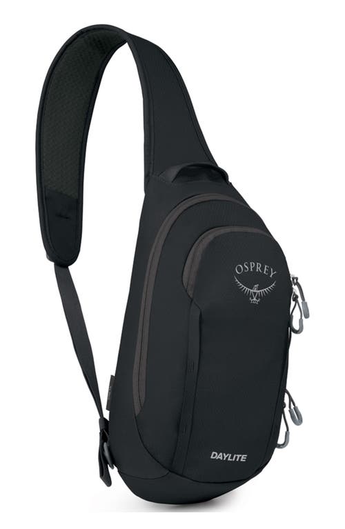 Shop Osprey Daylite Water Repellent Sling Backpack In Black/black