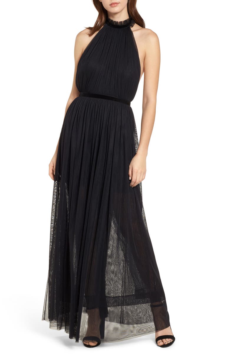 Topshop Taylor Halter Maxi Dress Nordstrom