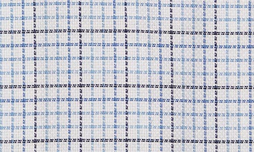 David Donahue Regular Fit Check Dress Shirt In Blue/sky