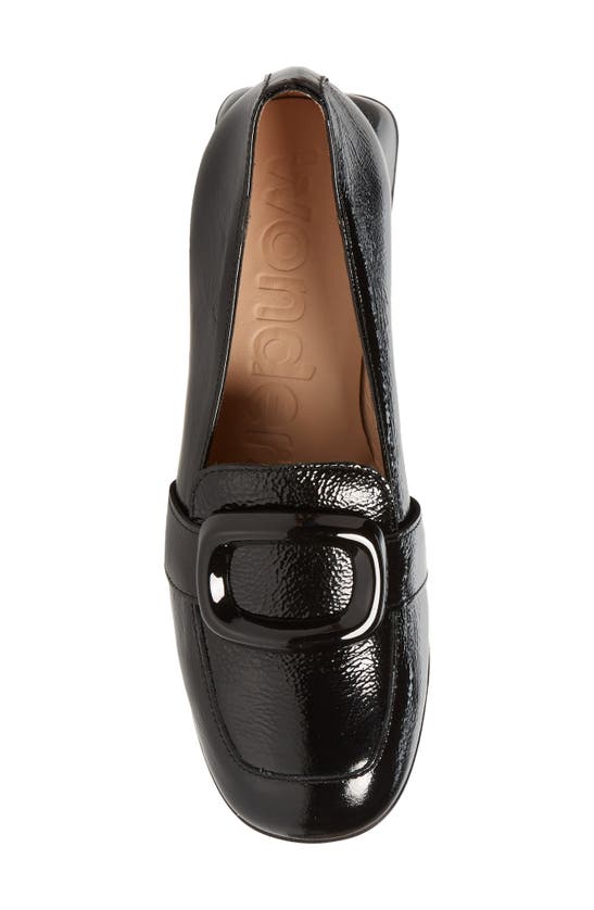 Wonders Elein Buckle Loafer In Lack Black