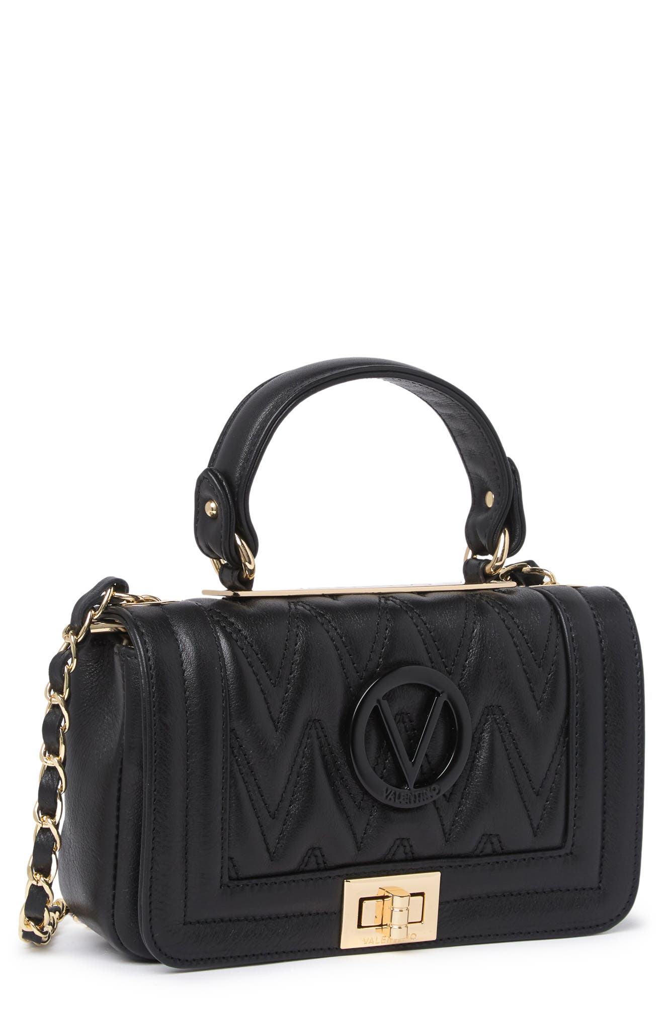 Valentino By Mario Valentino Beatriz Quilted Chain Strap Crossbody