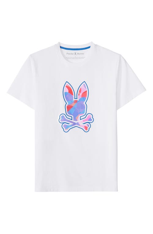 Shop Psycho Bunny Norridge Pima Cotton Graphic T-shirt In White