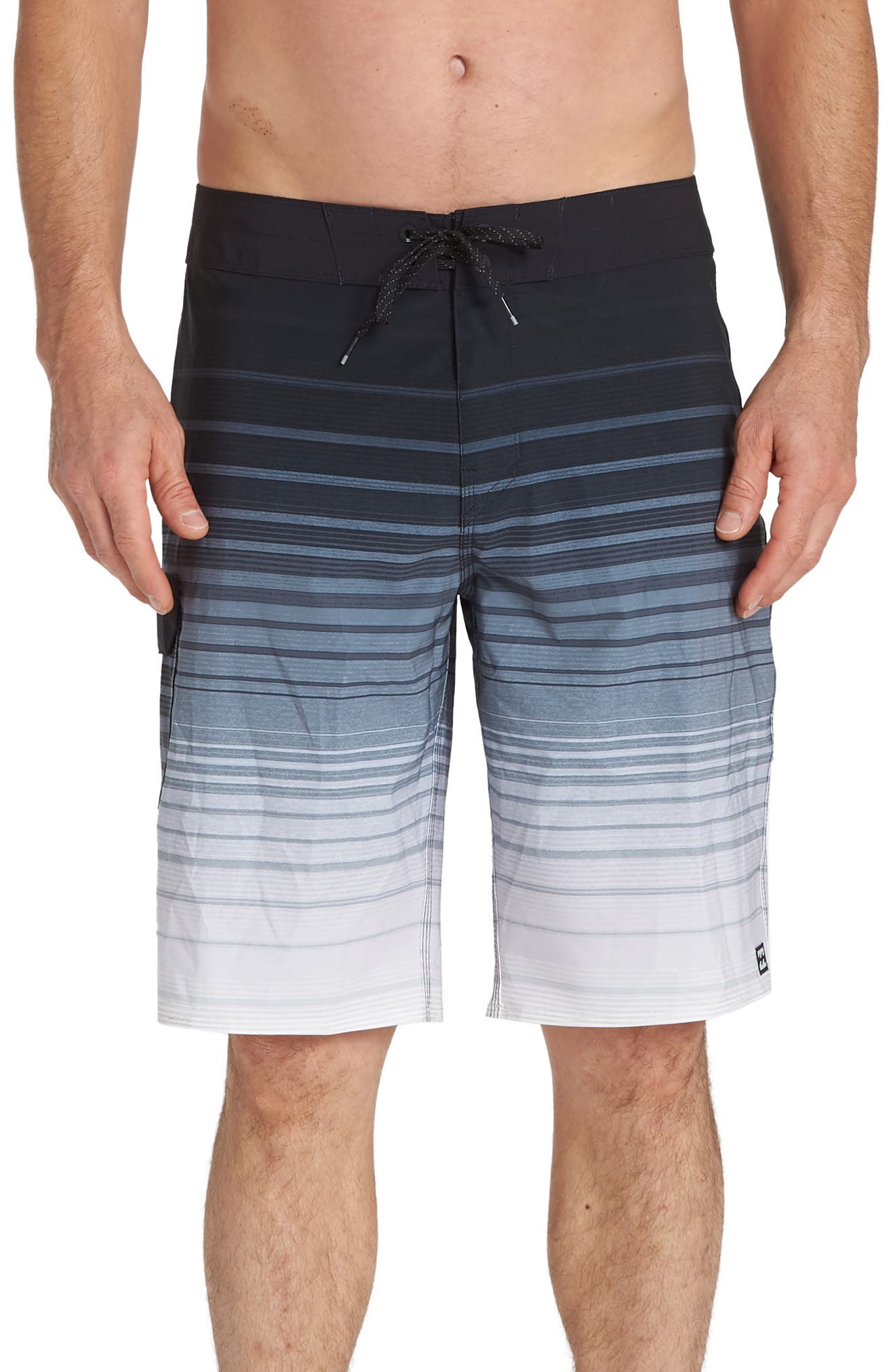 Billabong All Day Stripe Pro Board Shorts, Black
