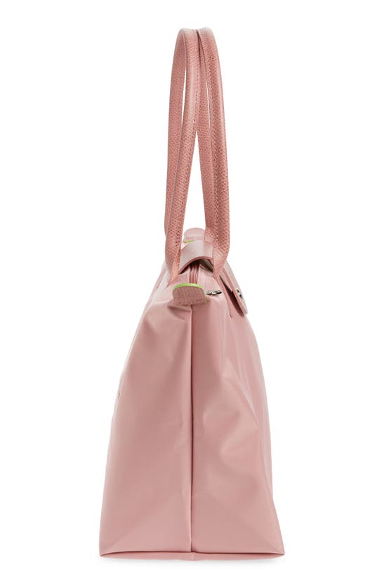 Le Pliage Green Pouch with handle Petal Pink - Recycled canvas