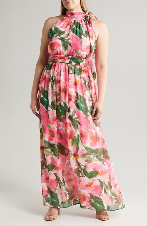 Floral Maxi Dress (Plus)