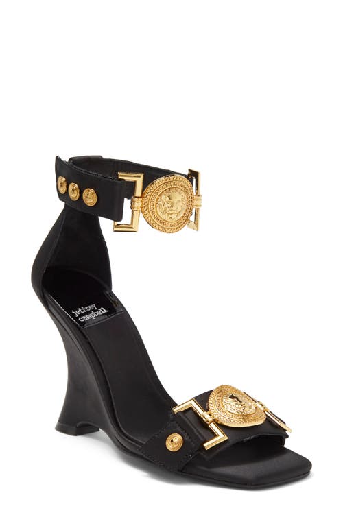 Jeffrey Campbell Leonite Wedge Sandal Gold at Nordstrom,