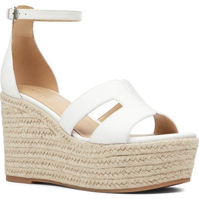 Nine West Adelyn Espadrille Wedge Sandal, White