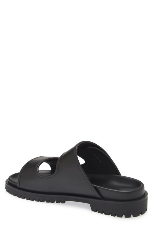 Shop Off-white Arrow Slide Sandal In Black - Silver