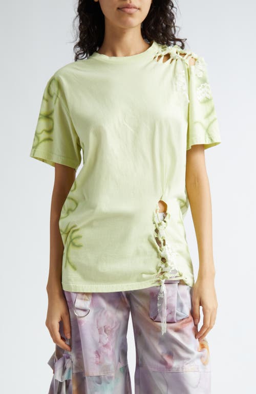 Katina Lace Organic Cotton T-Shirt in Choux