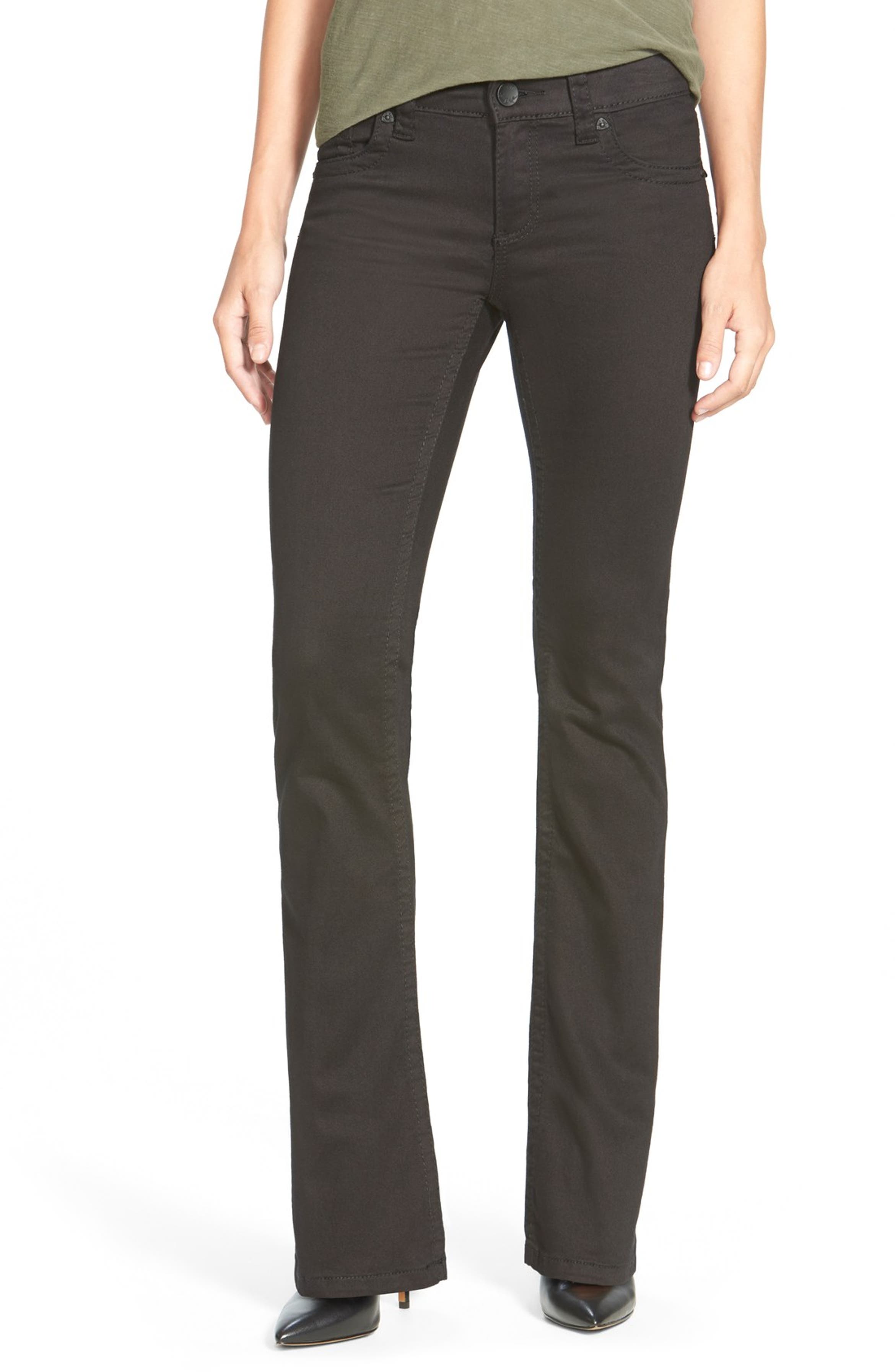 KUT from the Kloth 'Natalie' Stretch Bootcut Jeans (Black) | Nordstrom