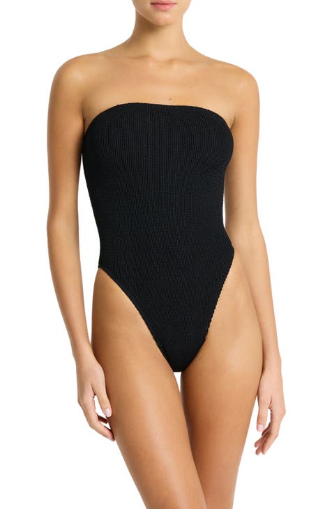 Classic Bandeau One-Piece | Textured Fatigue