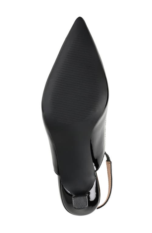 Shop Journee Collection Paulina Slingback Pump In Patent/black