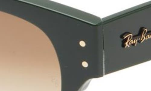 Ray Ban Ray-ban Mega Clubmaster 53mm Gradient Square Sunglasses In Green/brown Gradient
