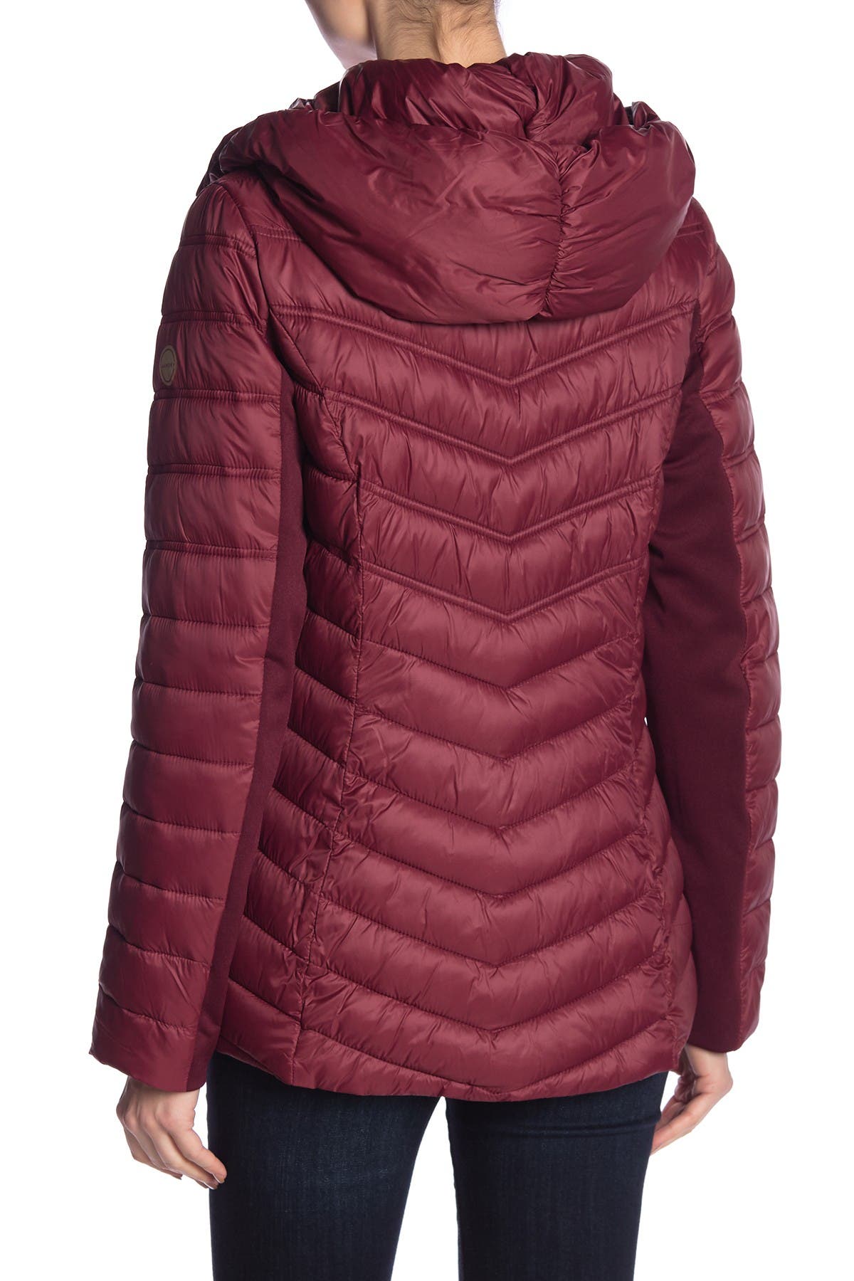 Laundry By Shelli Segal Asymmetrical Lightweight Puffer Jacket