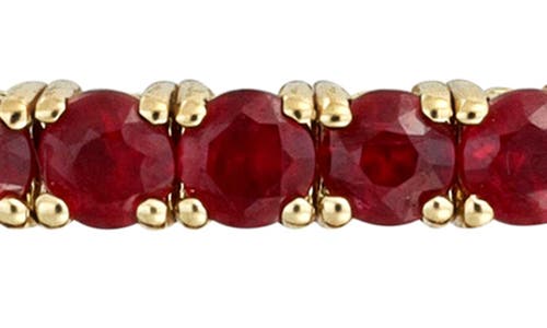 Bony Levy El Mar Gemstone Stretch Bracelet In 18k Yellow Gold Ruby