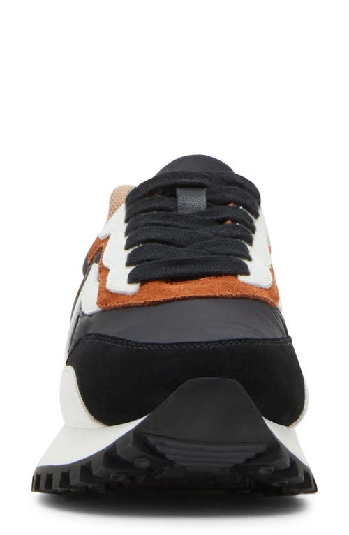 Blondo Lois Retro Waterproof Running Sneaker In Black/tan
