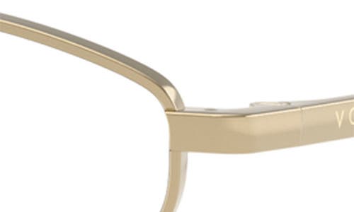 Vogue 53mm Irregular Optical Glasses In Pale Gold