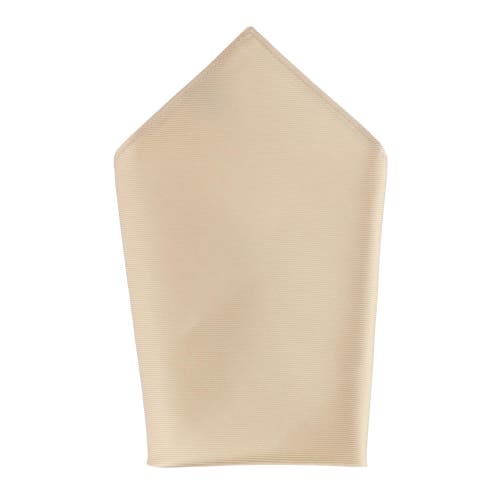 Trafalgar The Gatsby Solid 12 Inch Silk Pocket Square In Gold