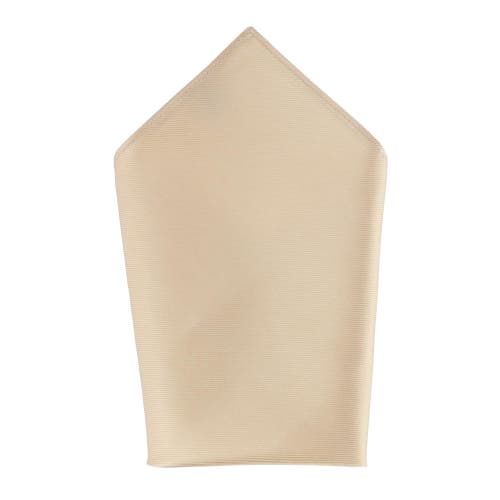 Shop Trafalgar The Gatsby Solid 12 Inch Silk Pocket Square In Gold