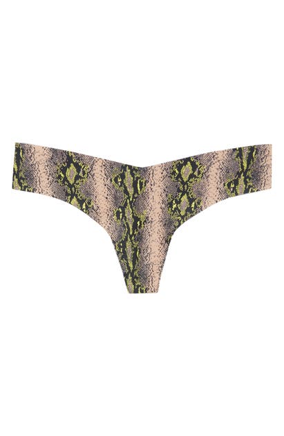 Commando Printed Classic Thong In Bare Snake