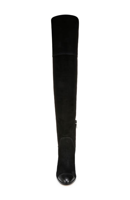 Shop Veronica Beard Conrad Over The Knee Boot In Black/black