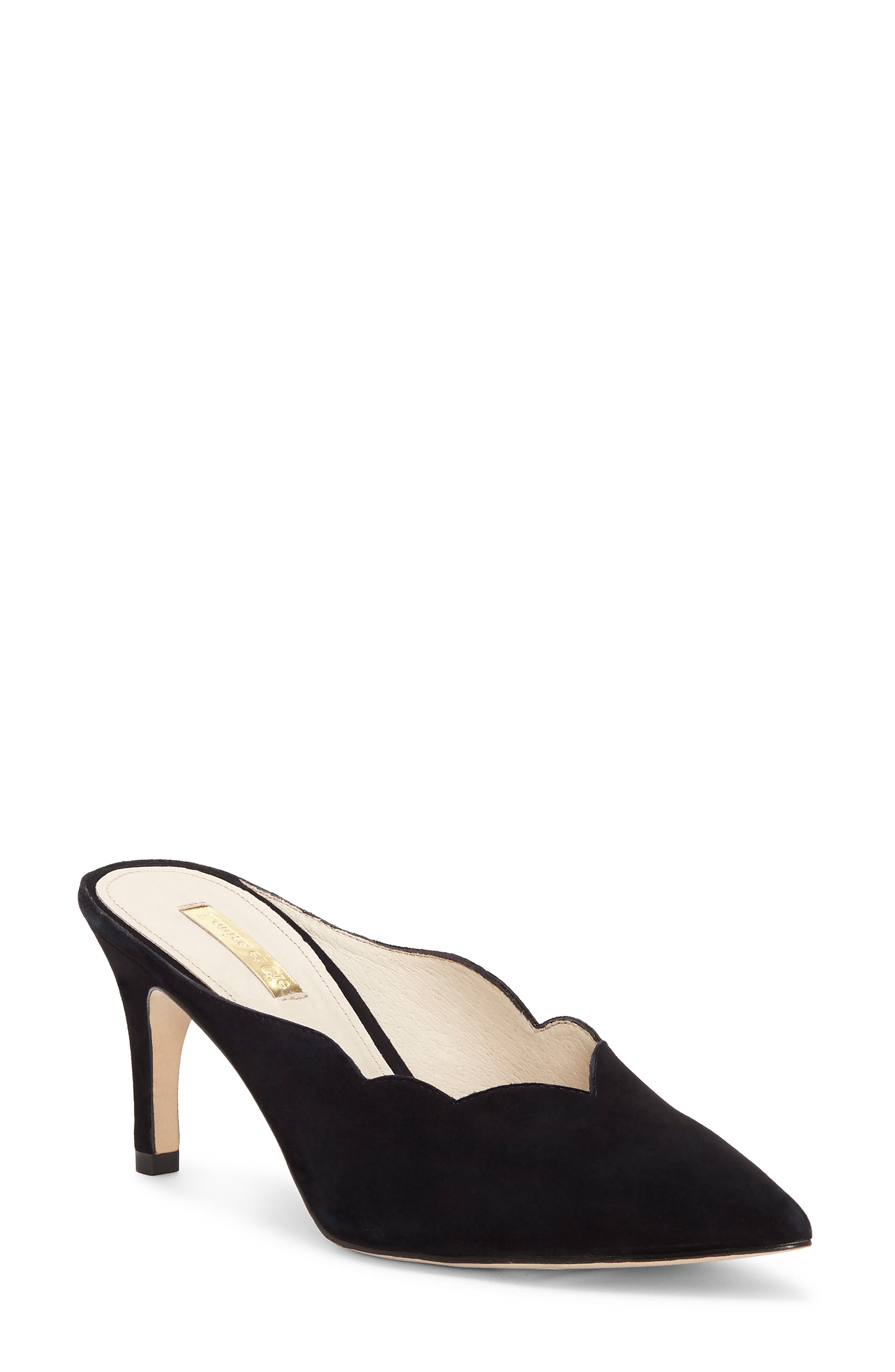 Louise Et Cie Kirina Scalloped Mule, Black