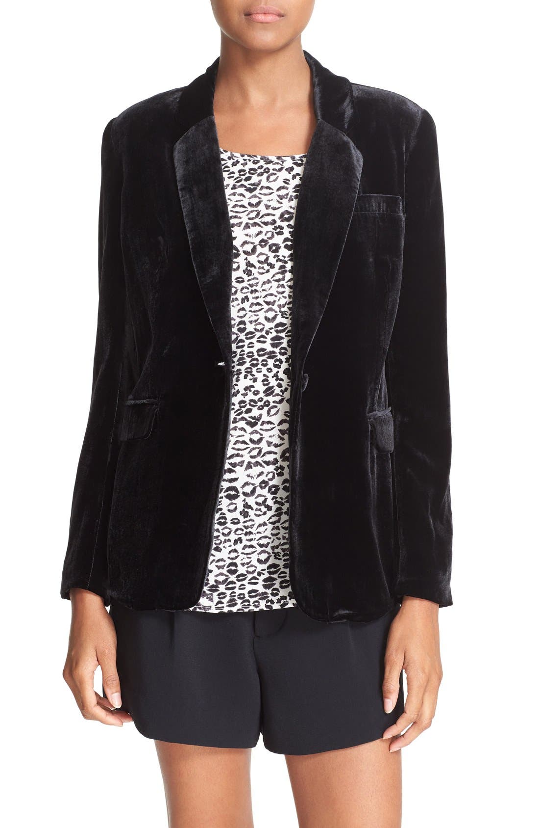 joie velvet blazer