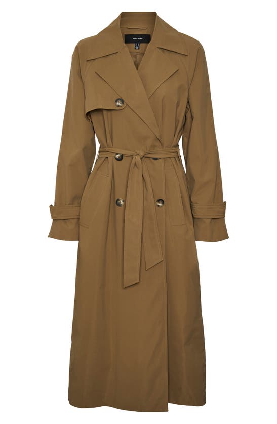 Vero Moda Tessa Trench Coat In Kangaroo