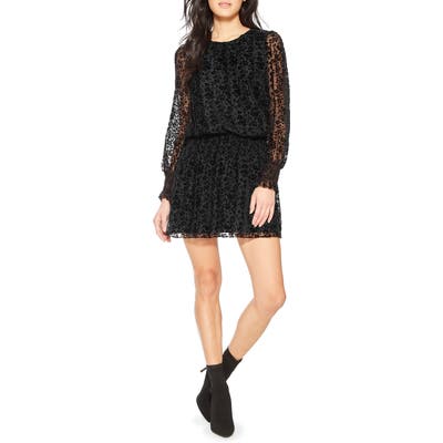 Parker Carmindy Long Sleeve Shift Dress, Black