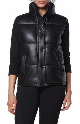 Levi's® 361™ Belted Water Resistant Faux Leather Puffer Vest