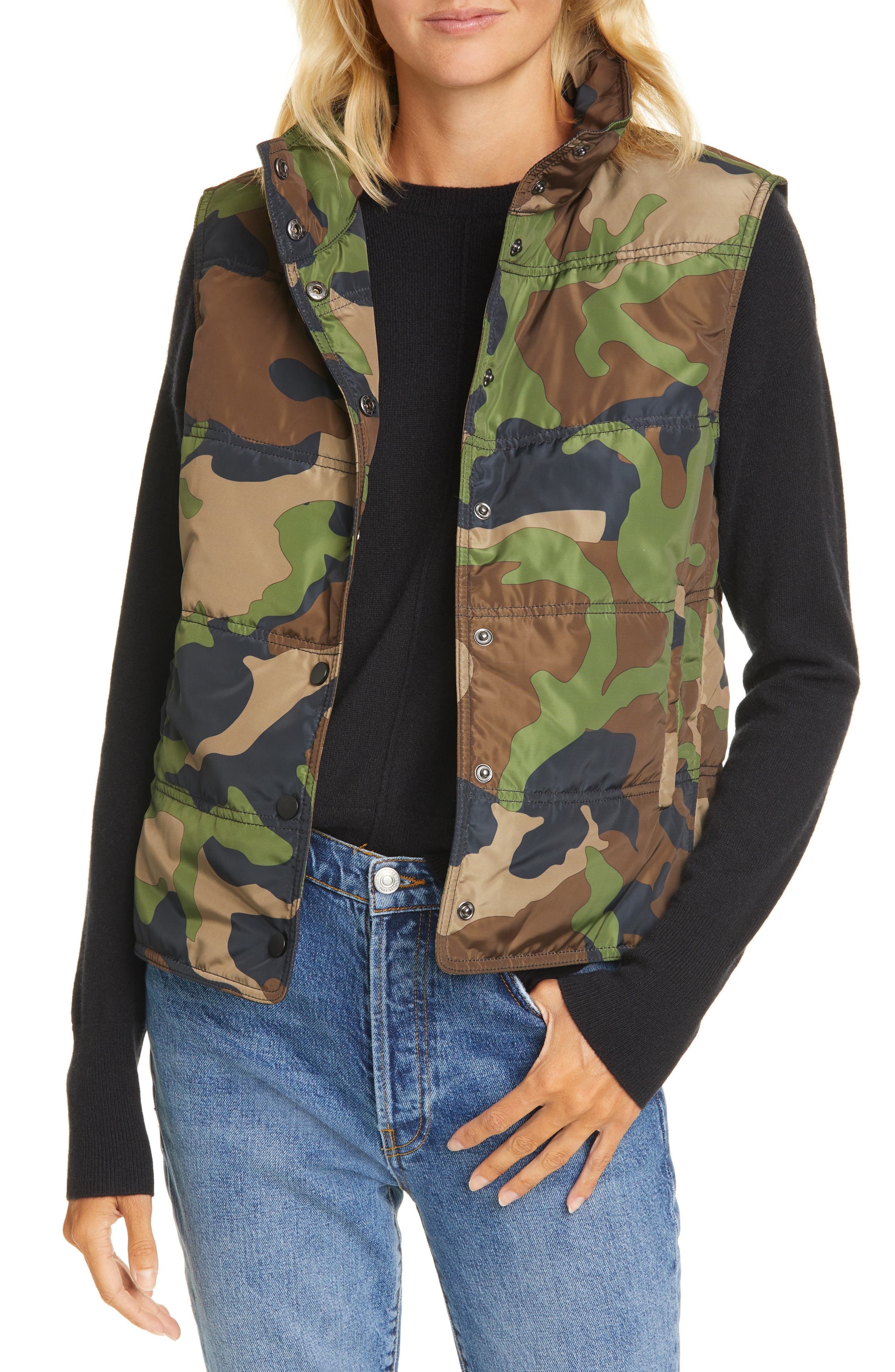 veronica beard camo jacket